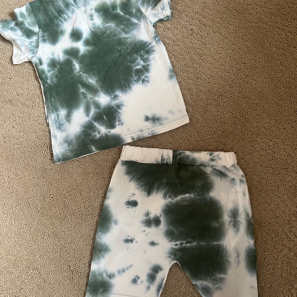 Toddler tie dye outfit